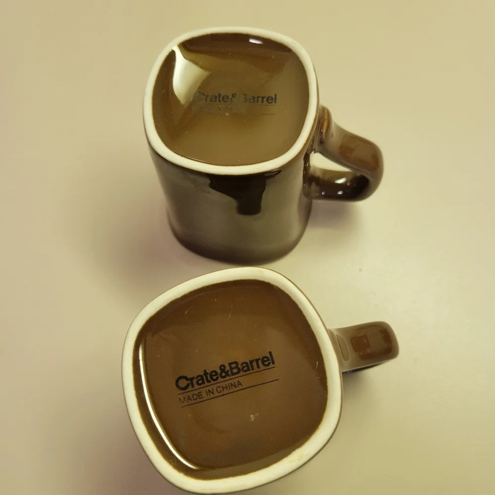 Set of 2 CRATE AND BARREL Espresso Cups